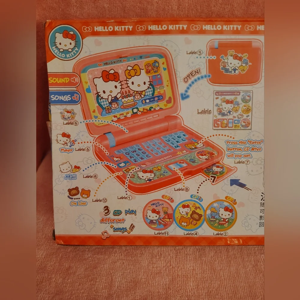 EXCLUSIVE - Hello Kitty Officially Licensed Toy Laptop - Picture 9 of 13